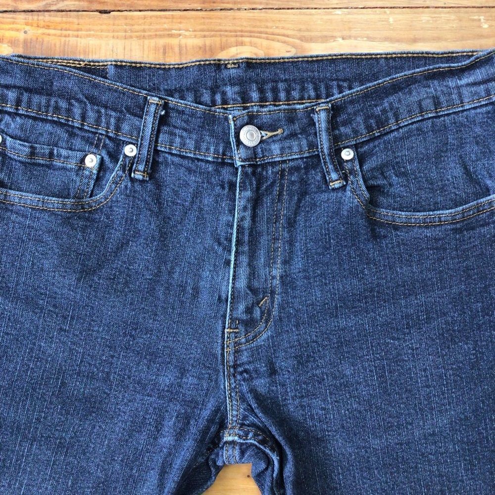 Levi’s 511 Slim Straight Jeans W32 L30 Dark Wash Stretch Denim Men’s Classic - Picture 7 of 10